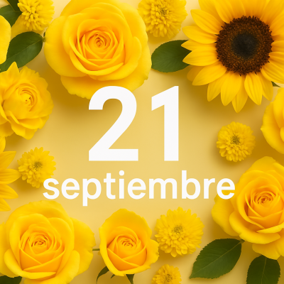 Regalar flores amarillas el 21 de septiembre